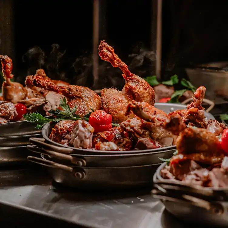 Bayerisches Reindl im Haxengrill, einem der schönsten Restaurants in Deutschland.